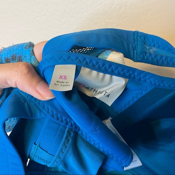 NO OFFERS ATHLETA teal Gigi High Impact sports bra XS - Picture 9 of 14